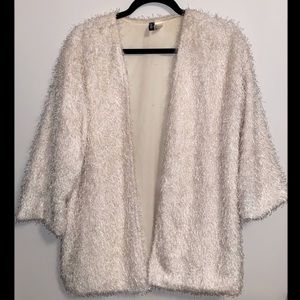 H&M fuzzy open cardigan